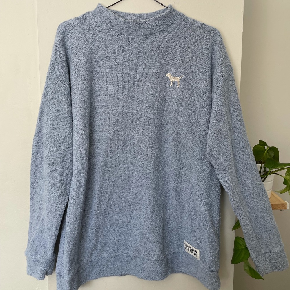 PINK Terry crewneck sweater